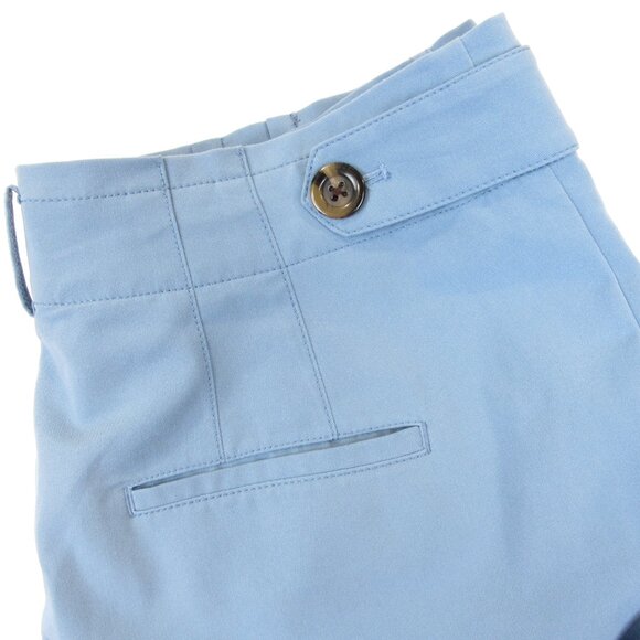 Ann Taylor Women's Pants Blue Waist Tabs Size 14P Wide Leg Trouser Pockets - Picture 4 of 7